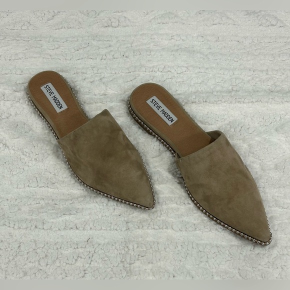 Steve Madden Azizi Pointed Toe Mule In Tan Suede | ModeSens - Picture 3 of 8